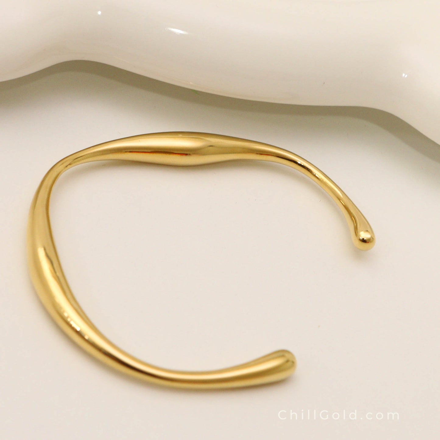 Hammered Gold Plated Cuff