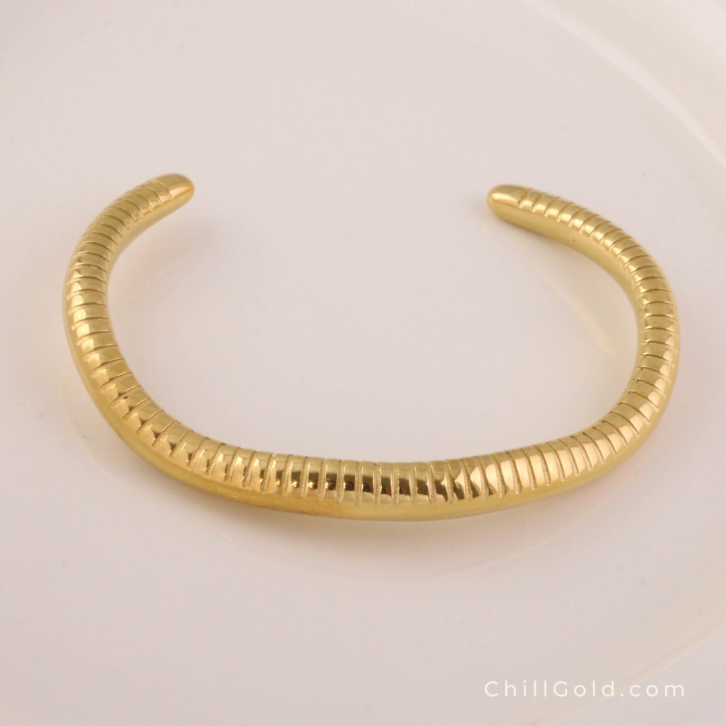 Gold Plated Snakes Cuff Bangles