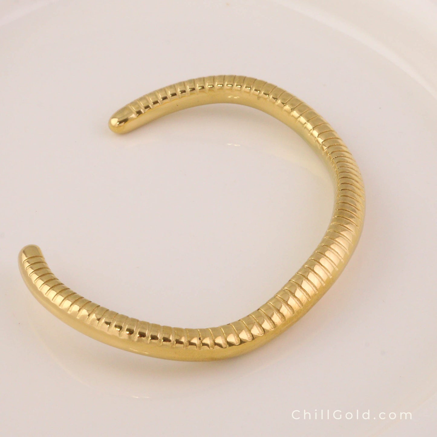 Gold Plated Snakes Cuff Bangles