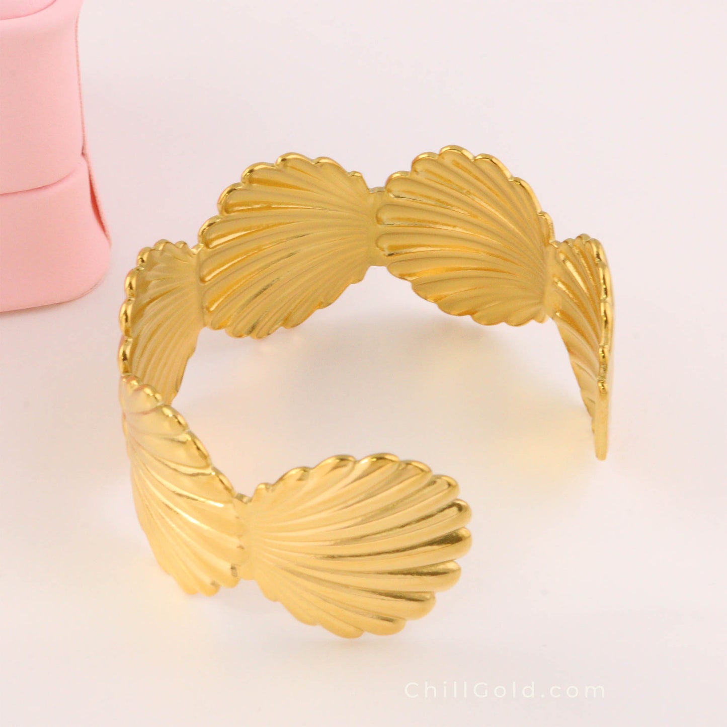 Shell-Shaped Cuff Bangle