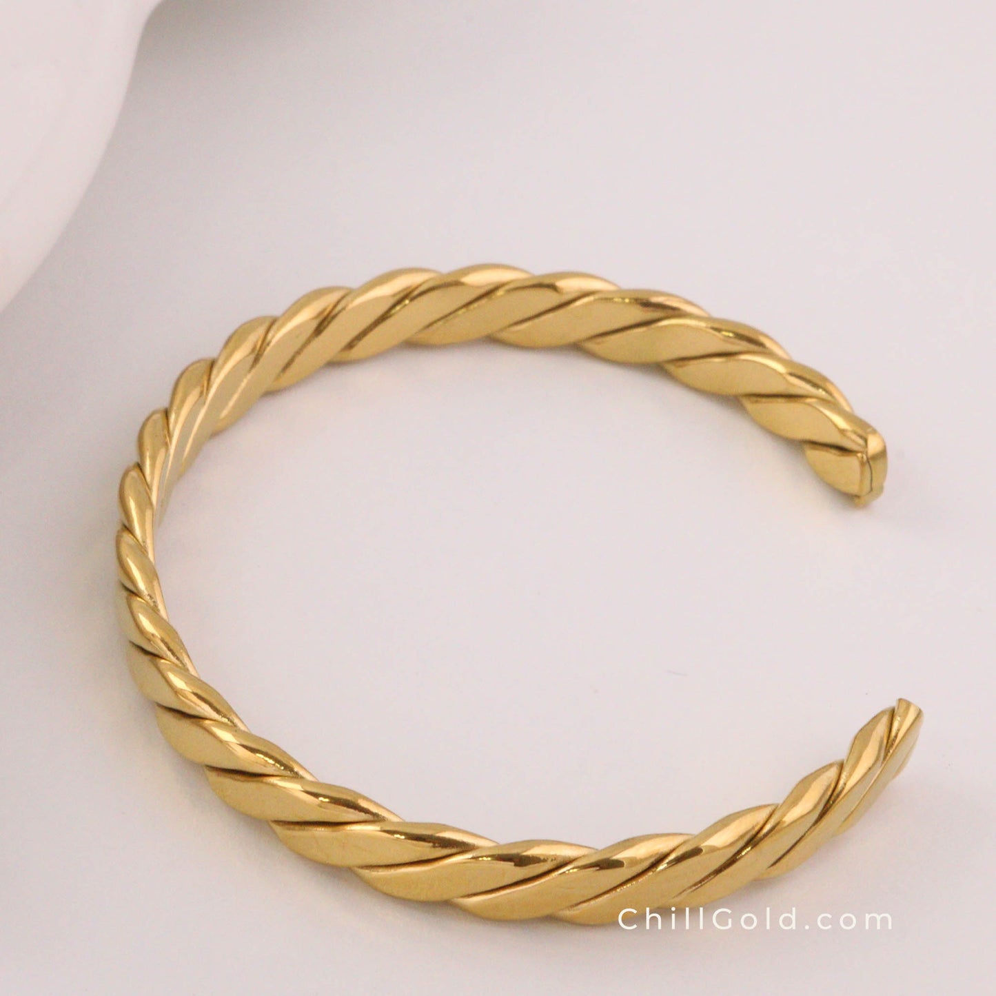 Vintage Twisted Open Bangle