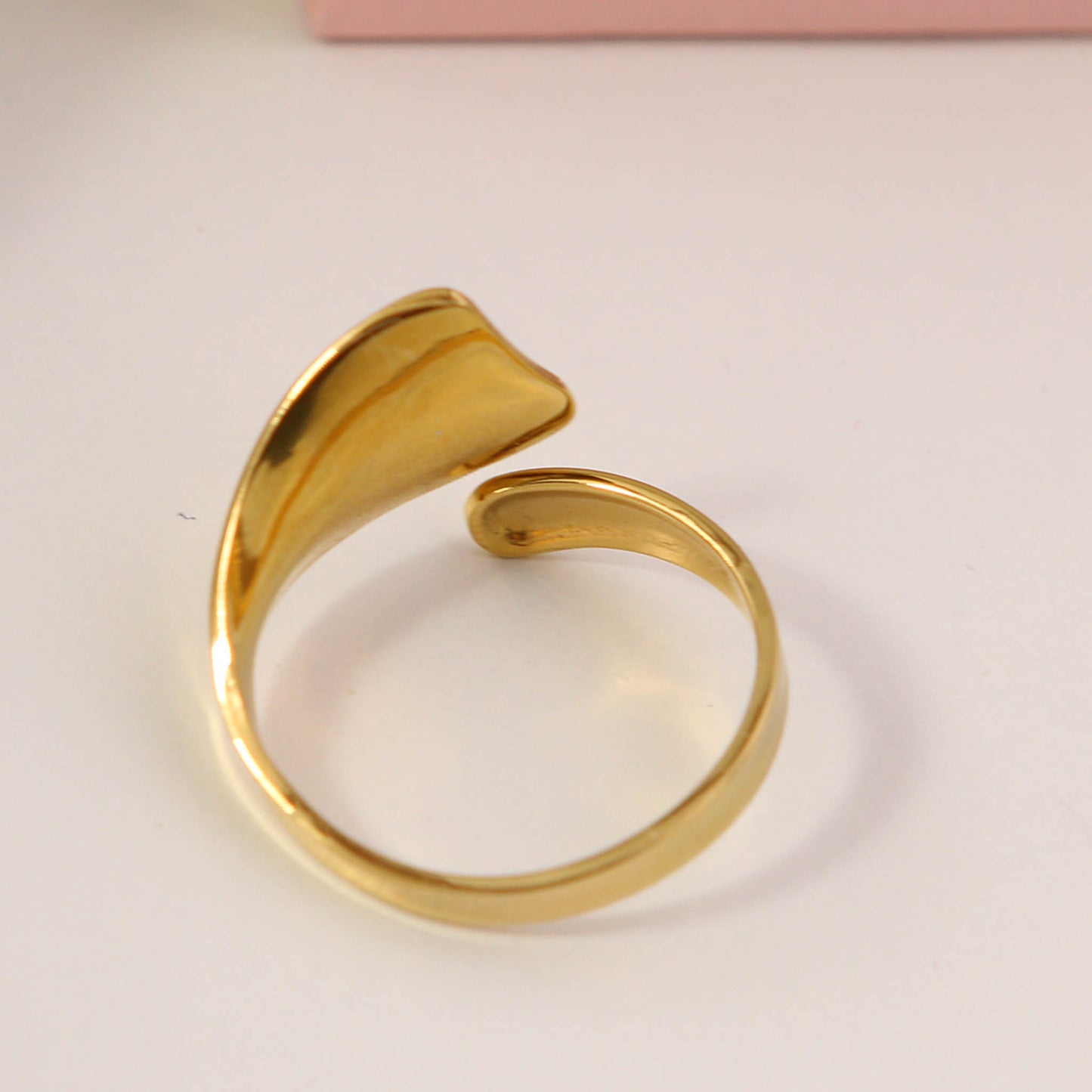 18K Gold Plated Irregular Geometric Adjustable Ring