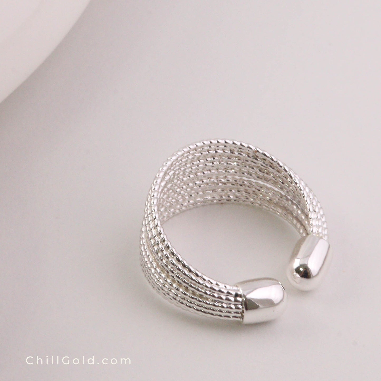 Multi-Layered Open Ring | Silver-Toned Niche Design