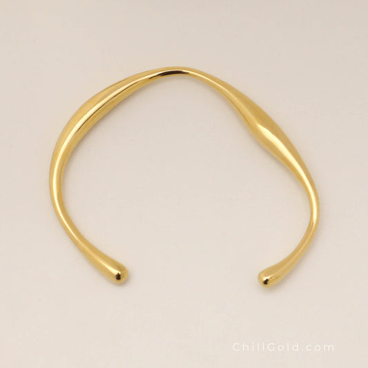 Hammered Gold Plated Cuff