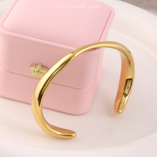 Light Luxury Irregular Open Bangle