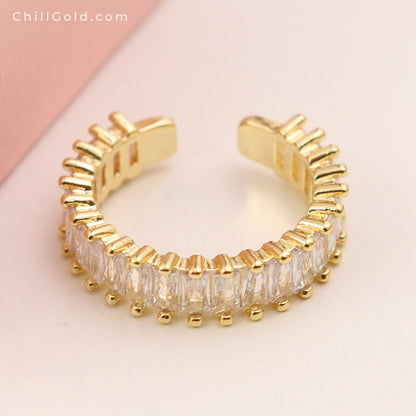 Bohemian Luxe Adjustable Zircon Ring