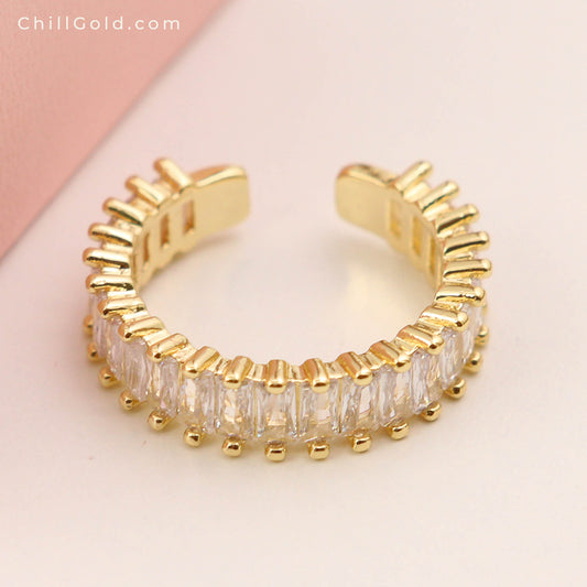 Bohemian Luxe Adjustable Zircon Ring