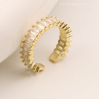 Bohemian Luxe Adjustable Zircon Ring