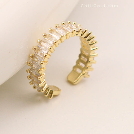 Bohemian Luxe Adjustable Zircon Ring