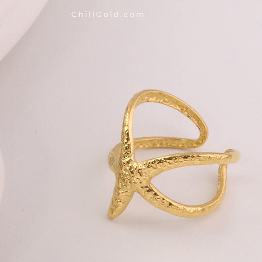 Open Starfish Ring