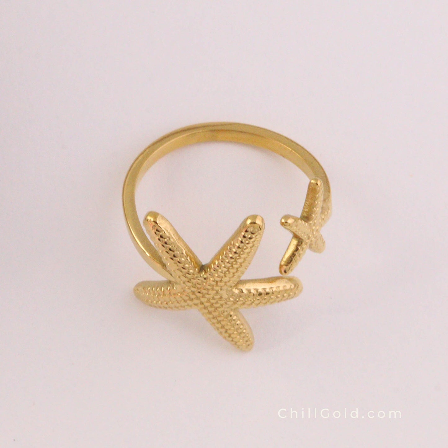 Ocean Series Starfish and Shell Open Rings